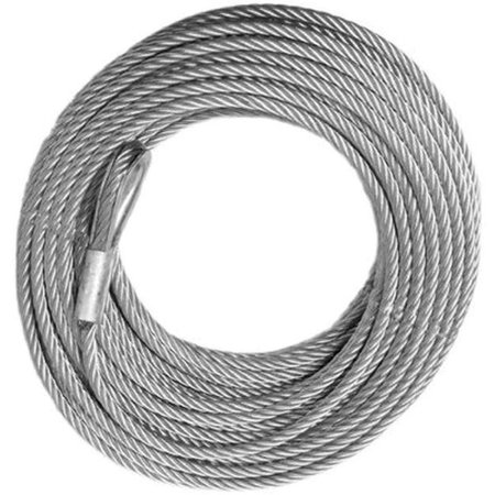 TOTALTURF WINCH CABLE - GALVANIZED - 1/4 X 50 7 000 lb strength 4X4 VEHICLE RECOVERY TO2528589